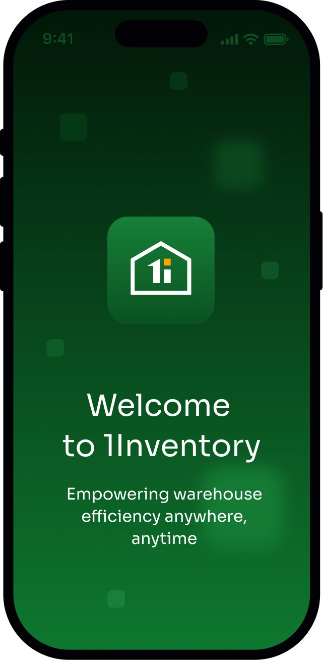 1Inventory mobile app welcome screen